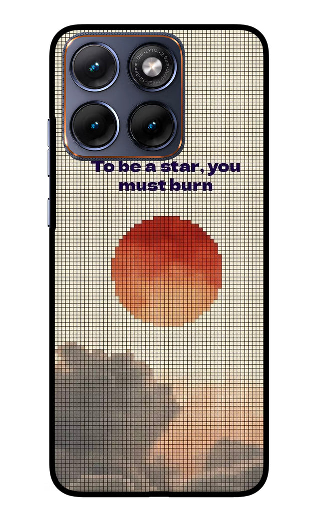 Pixel Sun Moto Edge 70 Fusion Glass Case Back Cover by Casekaro