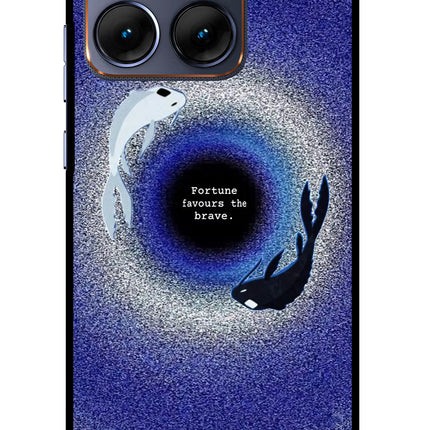 Dark Koi Moto Edge 70 Fusion Glass Case