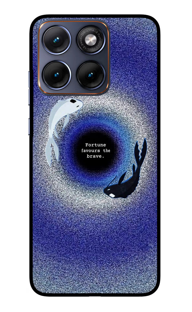 Dark Koi Moto Edge 70 Fusion Glass Case Back Cover by Casekaro