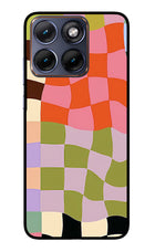 Wavy Grid Moto Edge 70 Fusion Glass Case