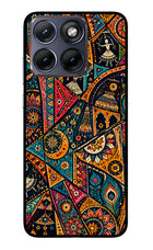 Folk Print Moto Edge 70 Fusion Glass Case