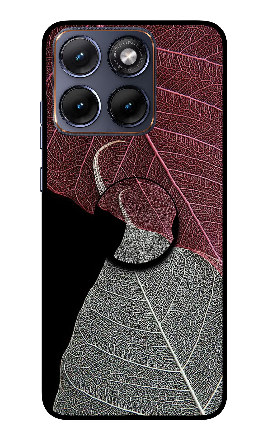 Leaf Pattern Moto Edge 70 Fusion Pop Case by Casekaro
