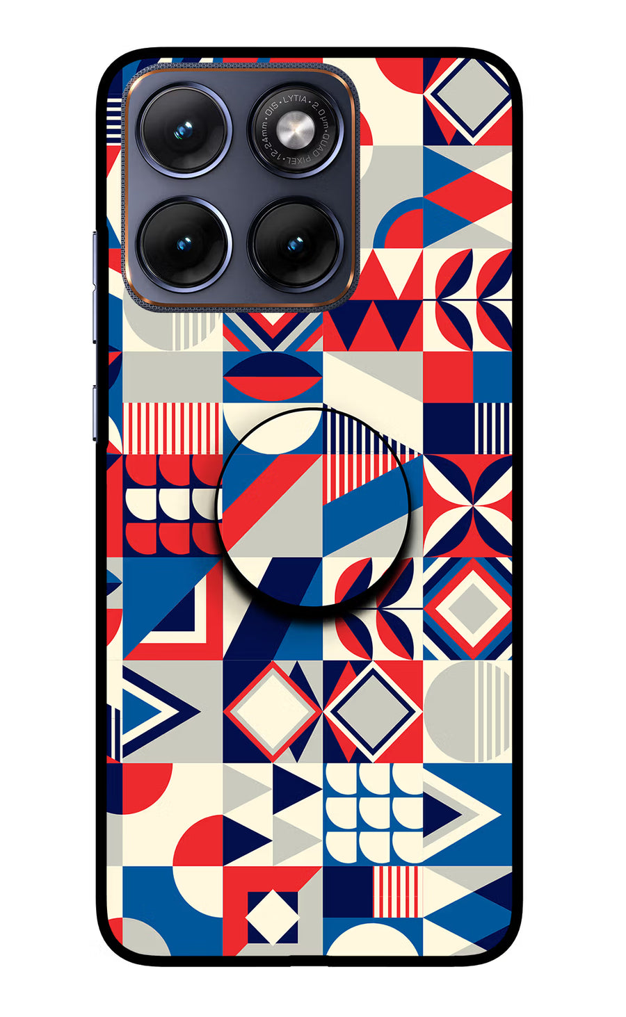 Colorful Pattern Moto Edge 70 Fusion Pop Case, Glass case