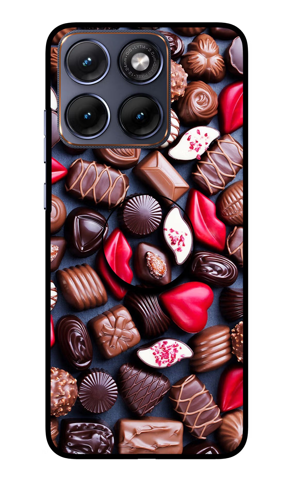 Chocolates Moto Edge 70 Fusion Pop Case by Casekaro