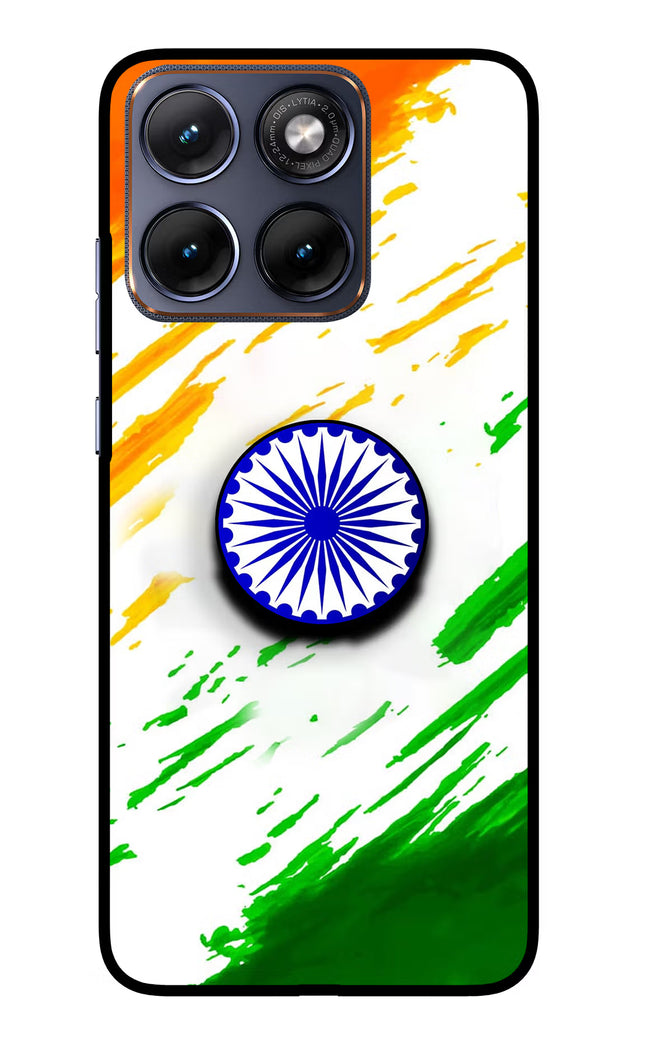 Indian Flag Ashoka Chakra Moto Edge 70 Fusion Pop Case by Casekaro