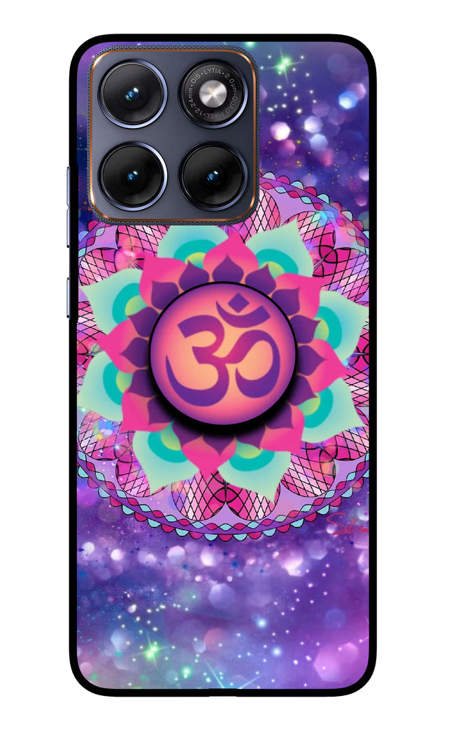 Om Purple Moto Edge 70 Fusion Pop Case by Casekaro
