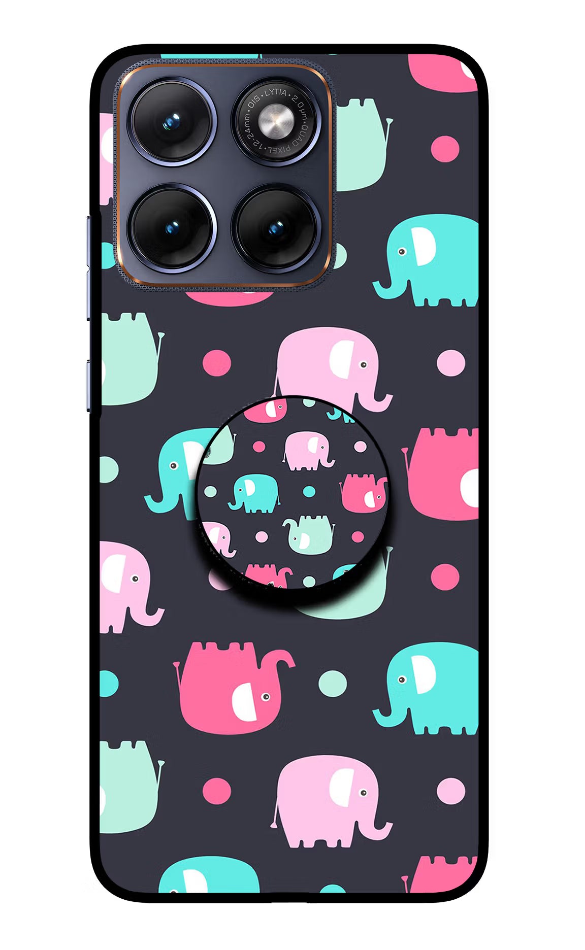 Baby Elephants Moto Edge 70 Fusion Pop Case by Casekaro