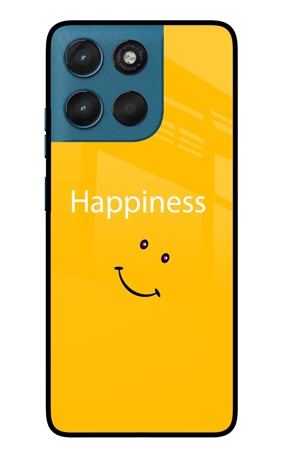 Happiness With Smiley Moto G57 Power 5G Glass Case