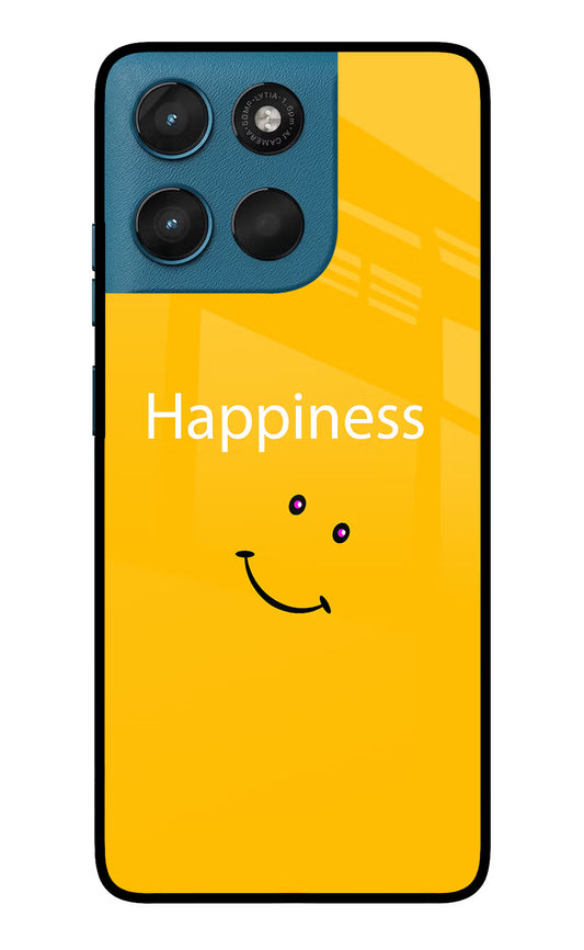 Happiness With Smiley Moto G57 Power 5G Glass Case