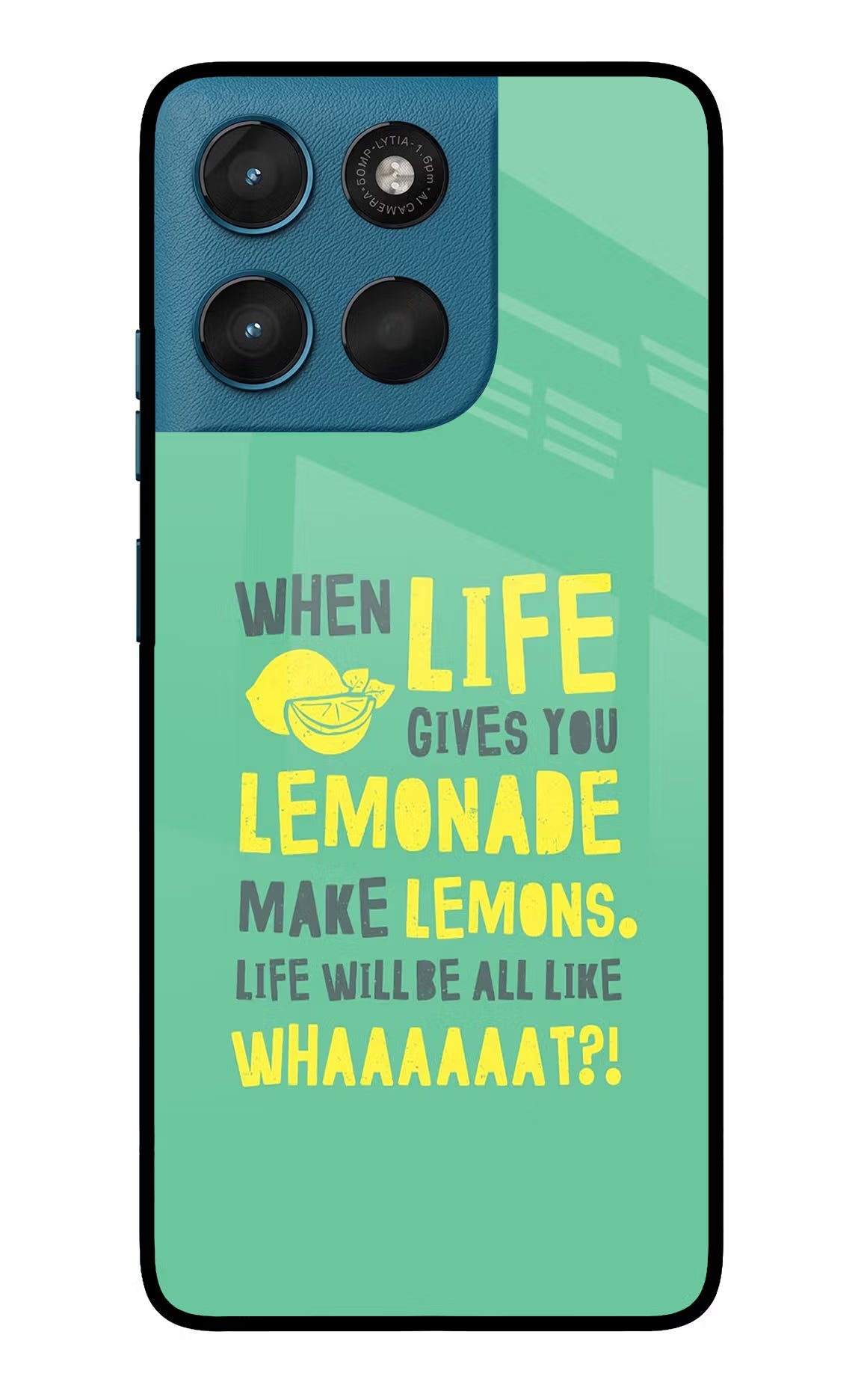 Quote Moto G57 Power 5G Glass Case Back Cover by Casekaro