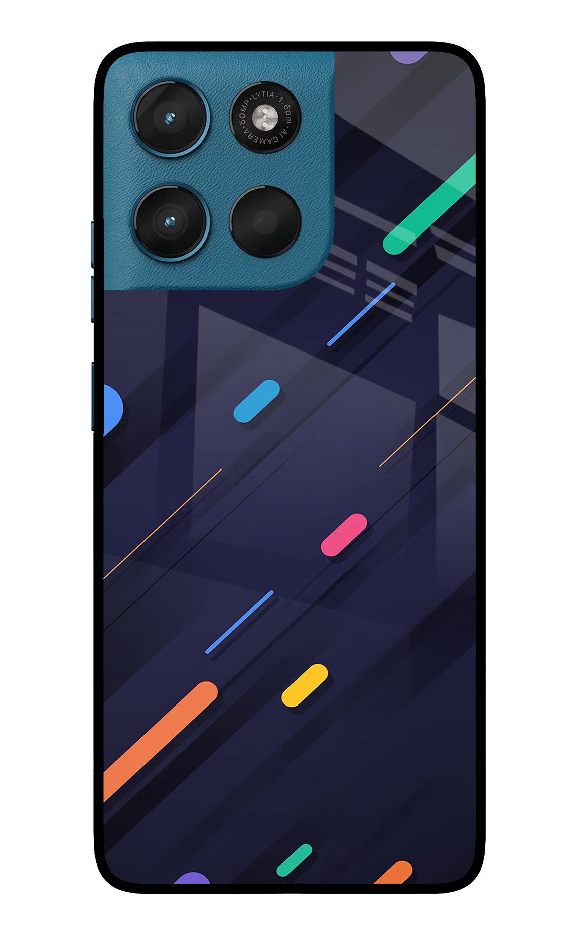 Abstract Design Moto G57 Power 5G Glass Case Back Cover by Casekaro