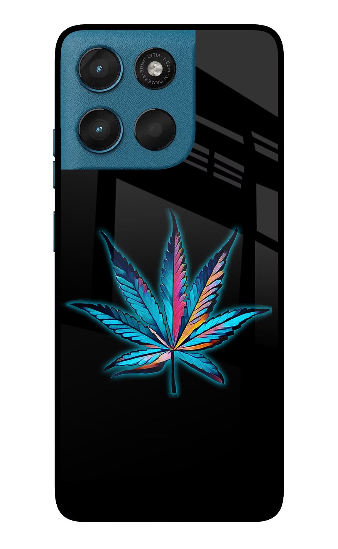 Weed Moto G57 Power 5G Glass Case Back Cover by Casekaro