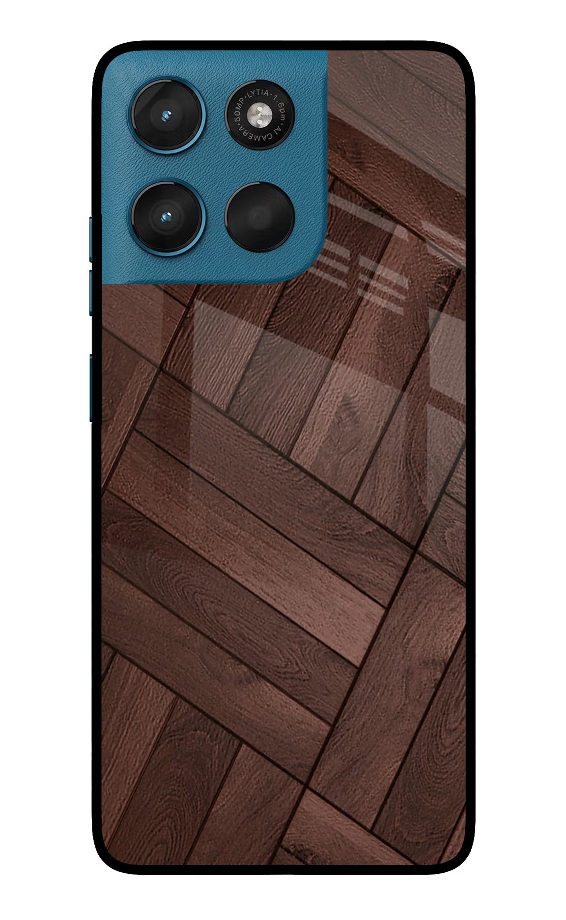 Wooden Texture Design Moto G57 Power 5G Glass Case
