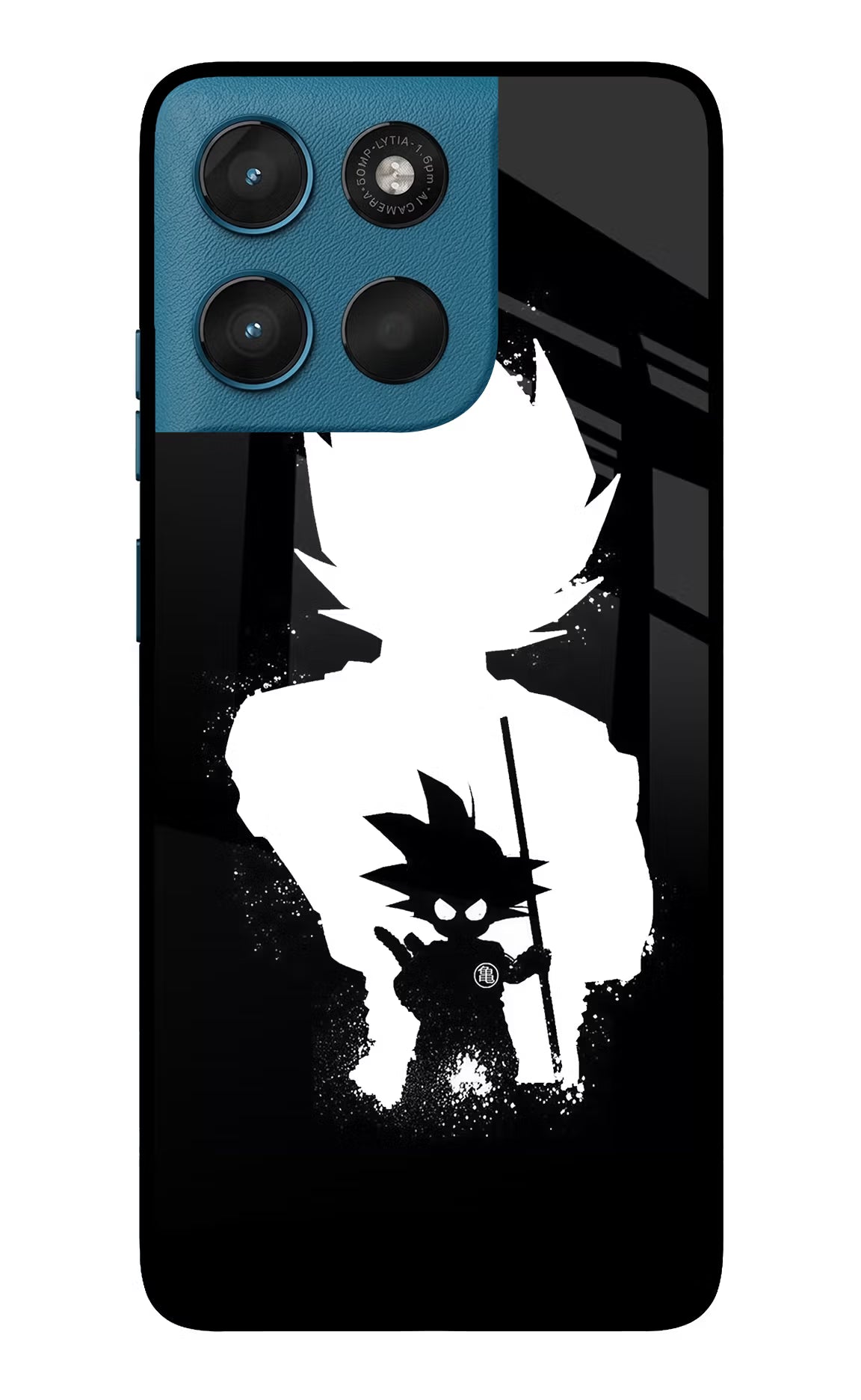 Goku Shadow Moto G57 Power 5G Glass Case Back Cover by Casekaro