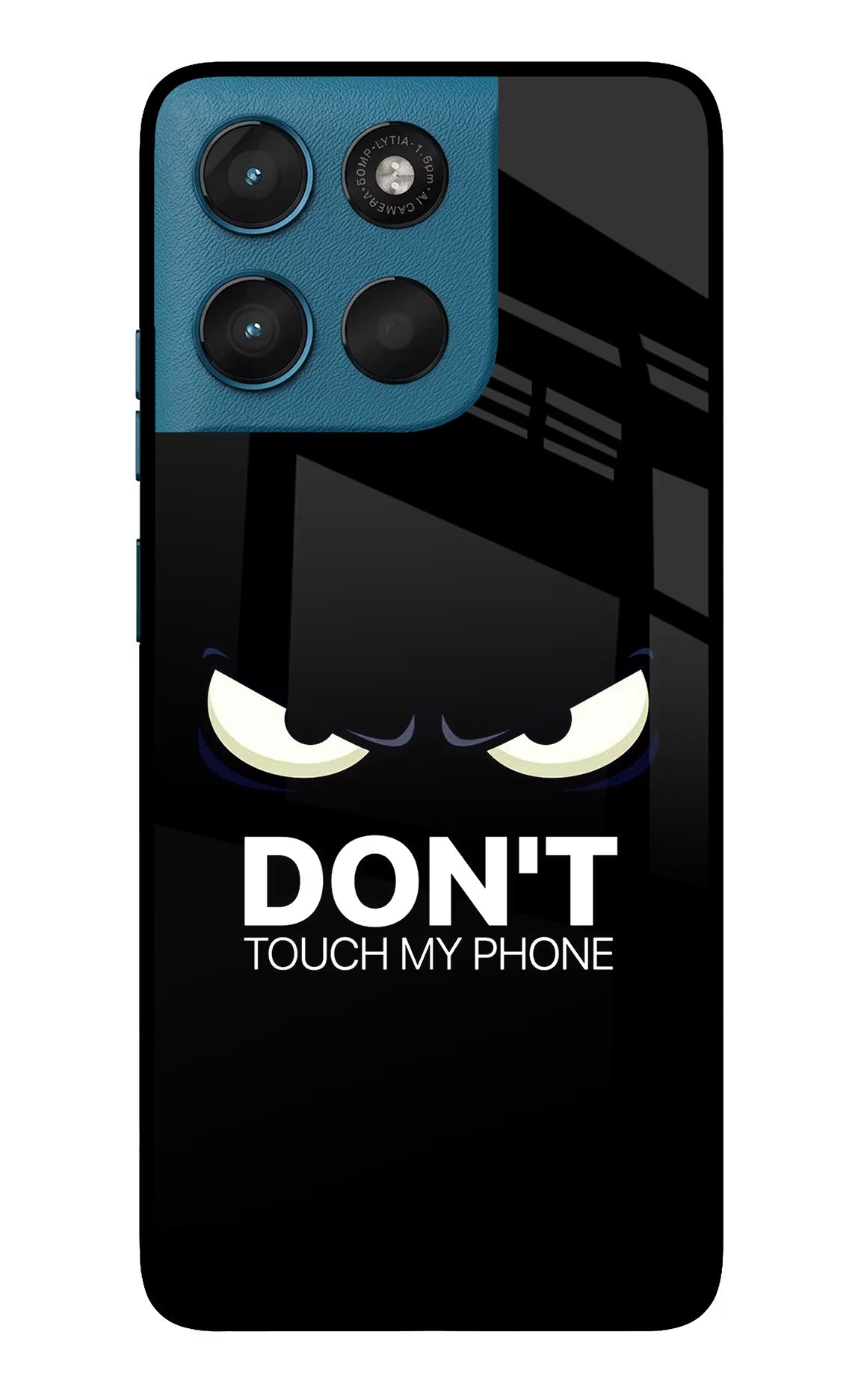 Don'T Touch My Phone Moto G57 Power 5G Glass Case Back Cover by Casekaro