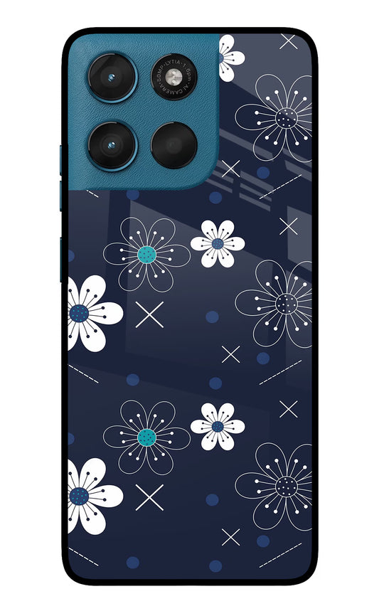 Flowers Moto G57 Power 5G Glass Case