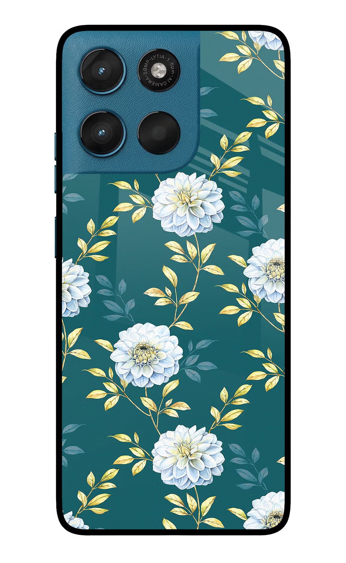 Flowers Moto G57 Power 5G Glass Case