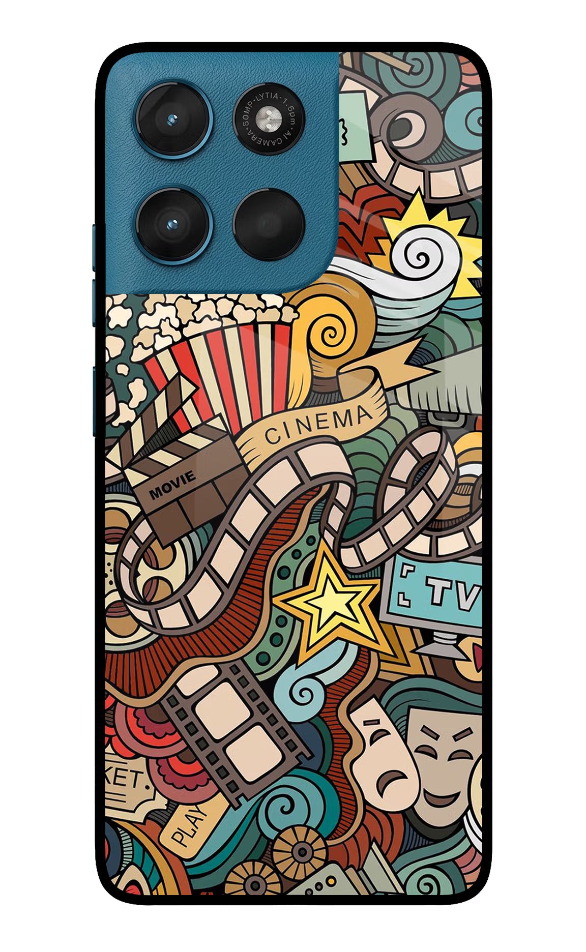 Cinema Abstract Moto G57 Power 5G Glass Case