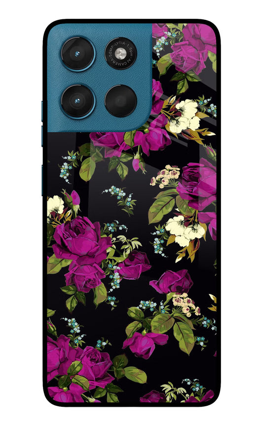 Flowers Moto G57 Power 5G Glass Case