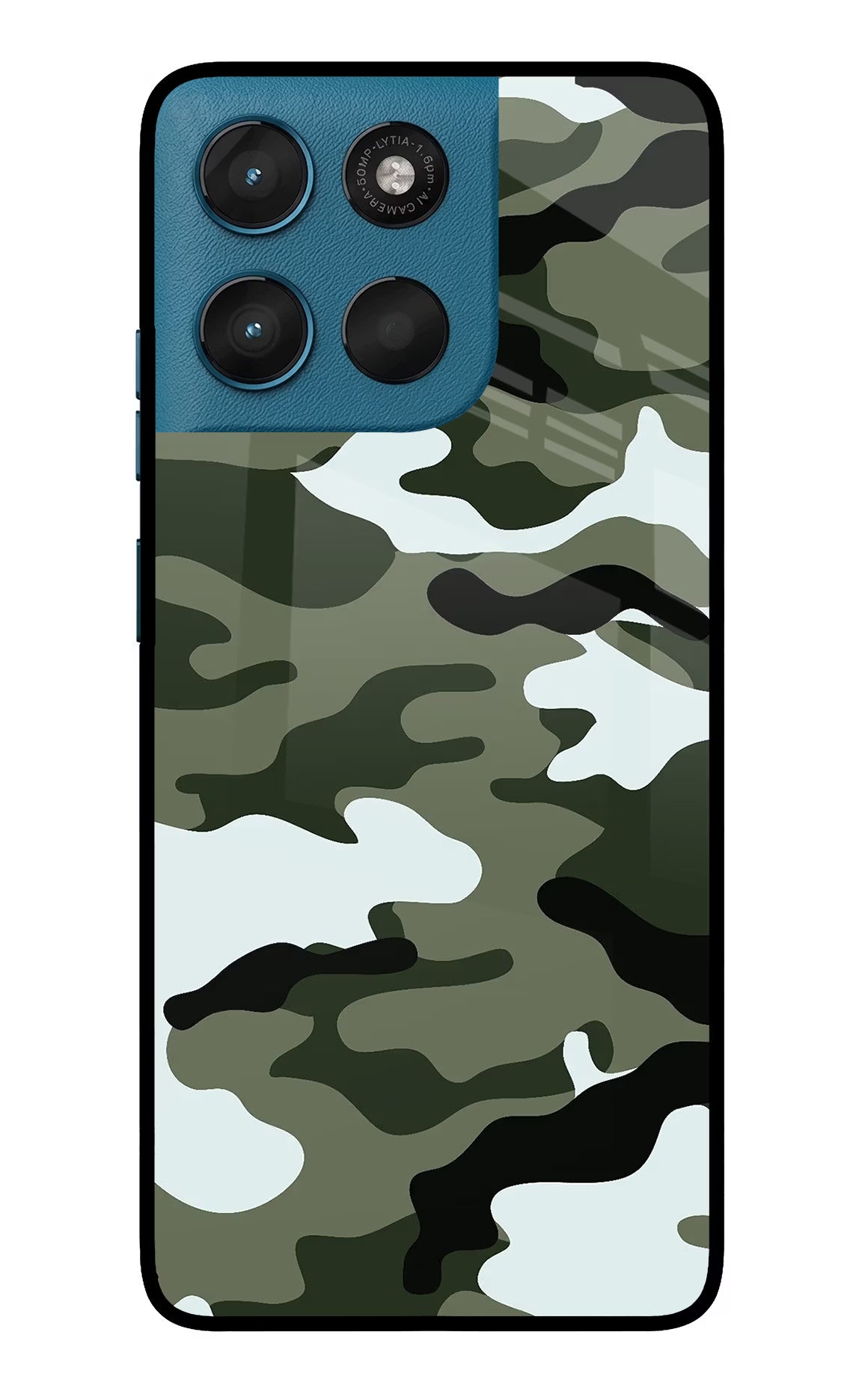 Camouflage Moto G57 Power 5G Glass Case