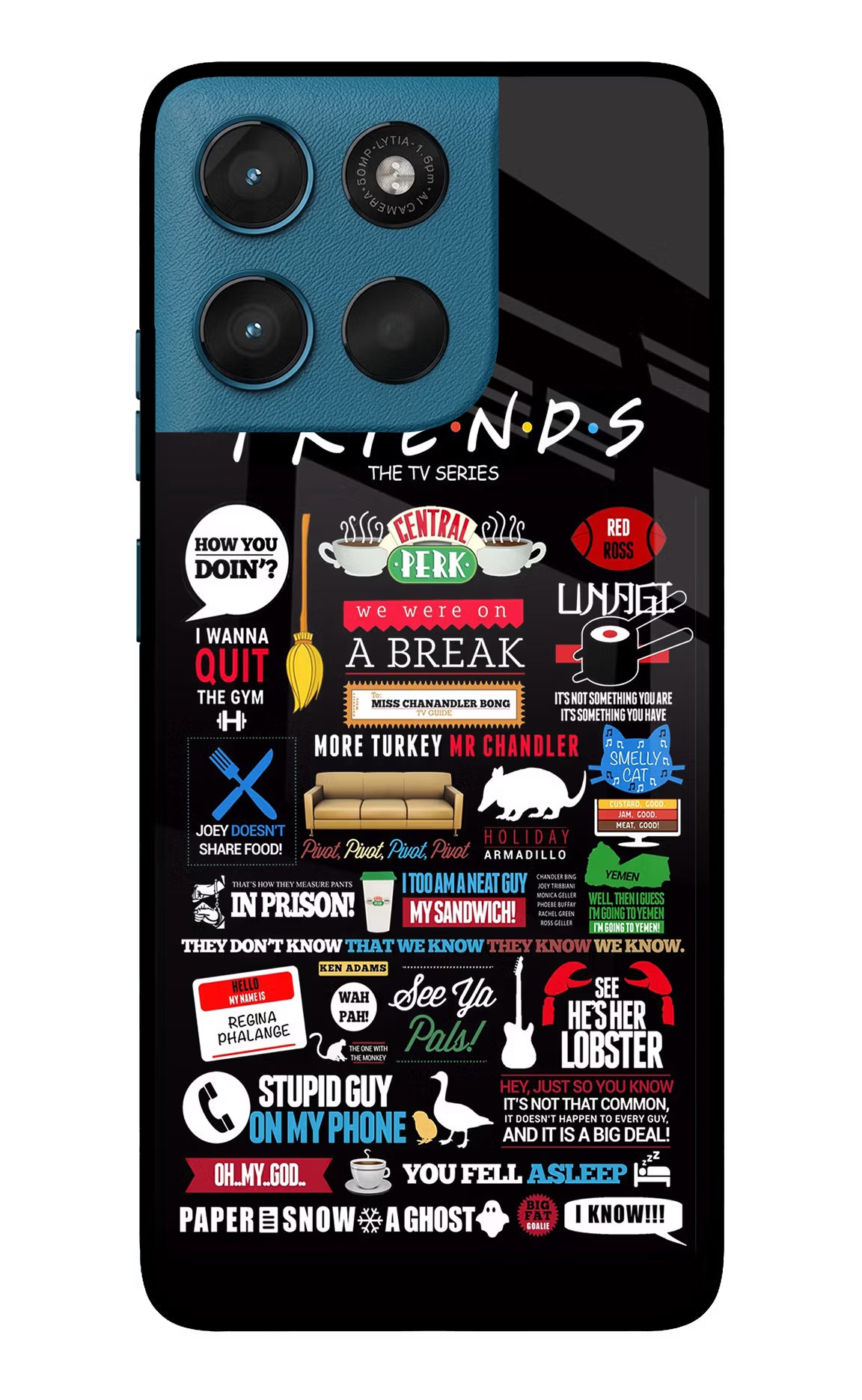 FRIENDS Moto G57 Power 5G Glass Case