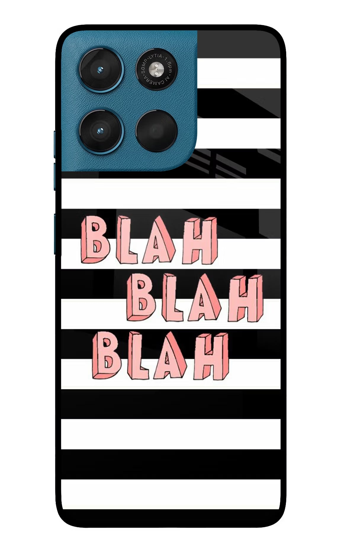 Blah Blah Blah Moto G57 Power 5G Glass Case