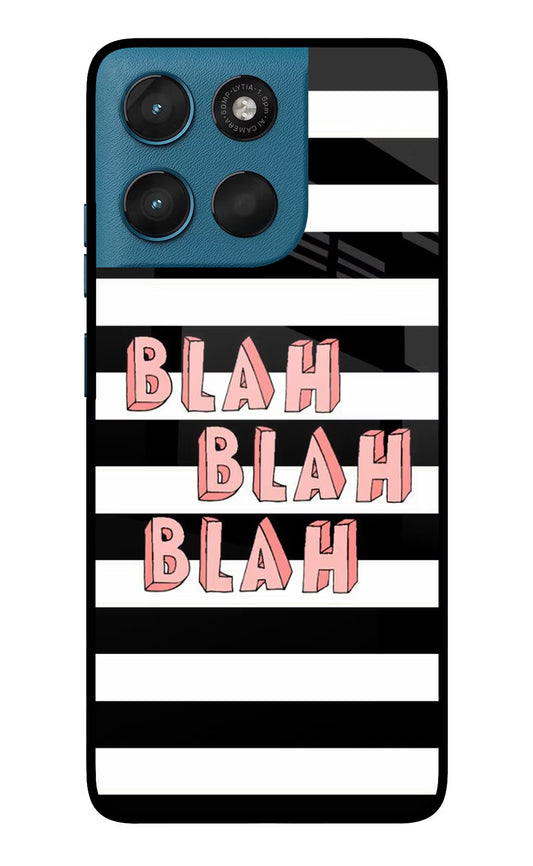 Blah Blah Blah Moto G57 Power 5G Glass Case