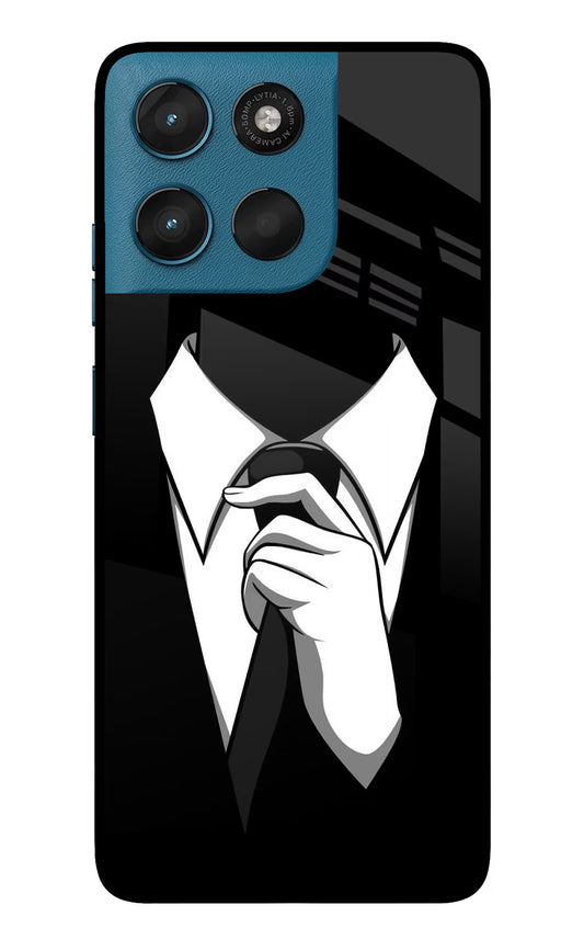 Black Tie Moto G57 Power 5G Glass Case
