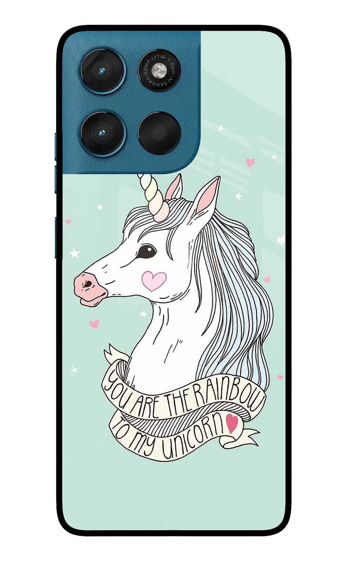 Unicorn Wallpaper Moto G57 Power 5G Glass Case Back Cover by Casekaro