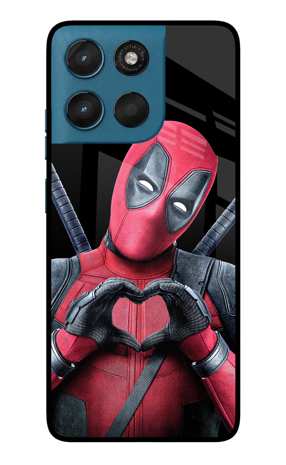 Deadpool Moto G57 Power 5G Glass Case Back Cover by Casekaro