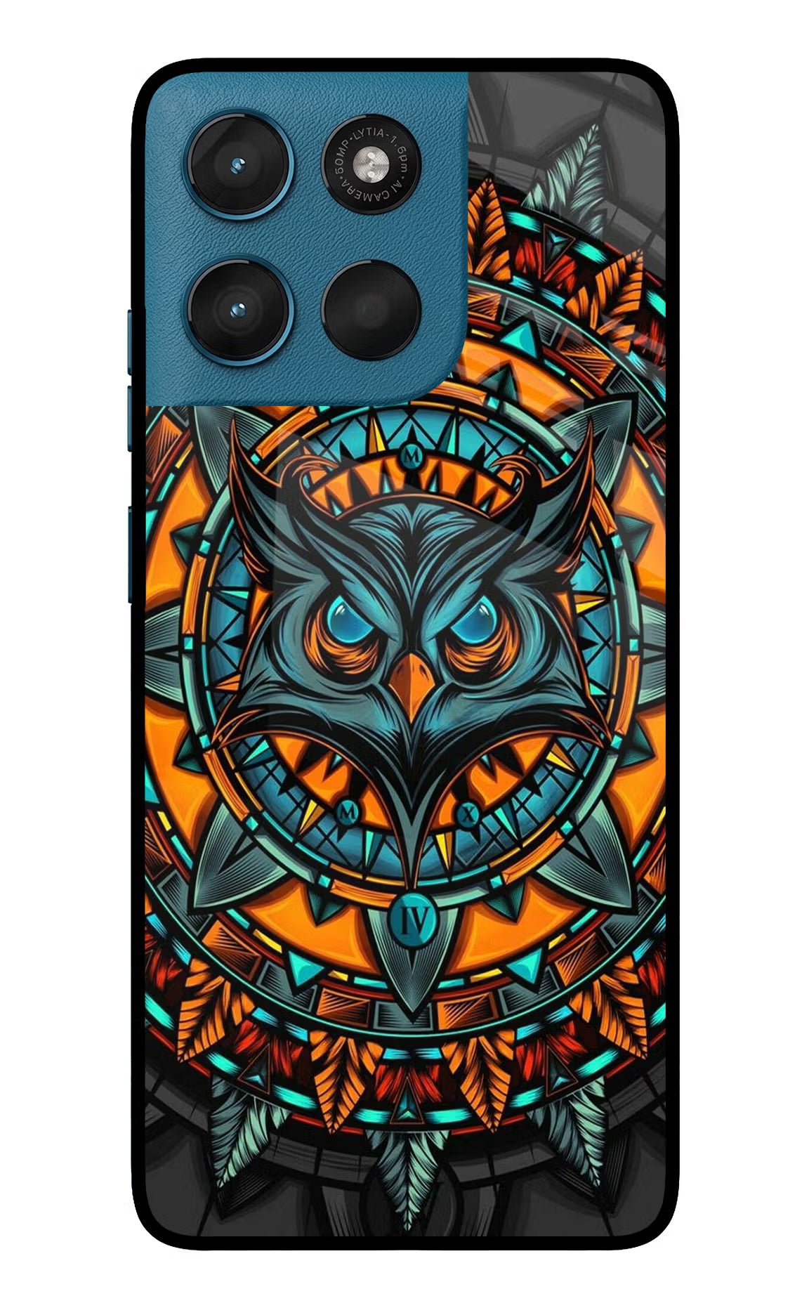 Angry Owl Art Moto G57 Power 5G Glass Case
