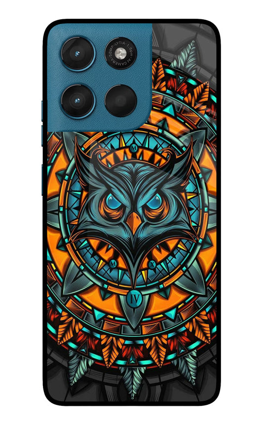 Angry Owl Art Moto G57 Power 5G Glass Case