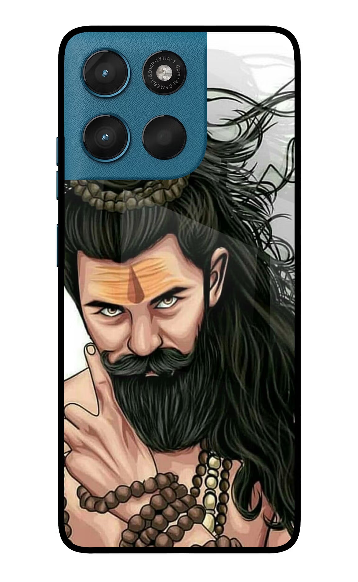 Mahadev Moto G57 Power 5G Glass Case Back Cover by Casekaro