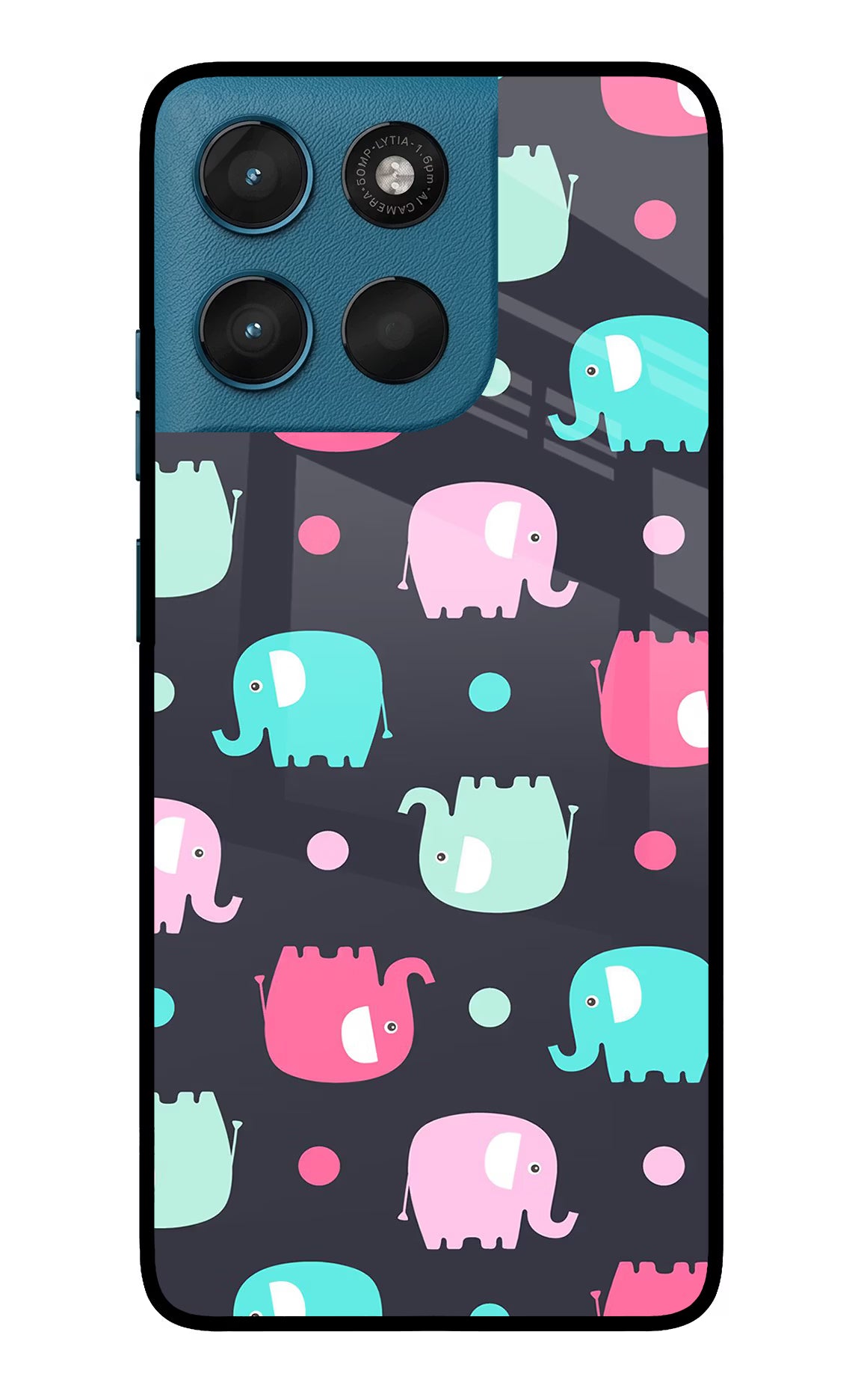 Elephants Moto G57 Power 5G Glass Case