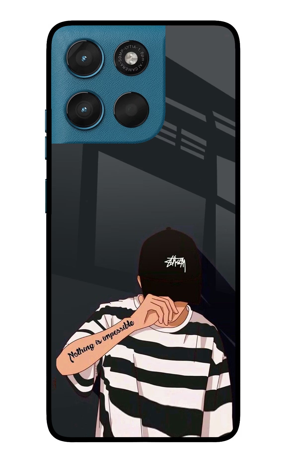 Aesthetic Boy Moto G57 Power 5G Glass Case
