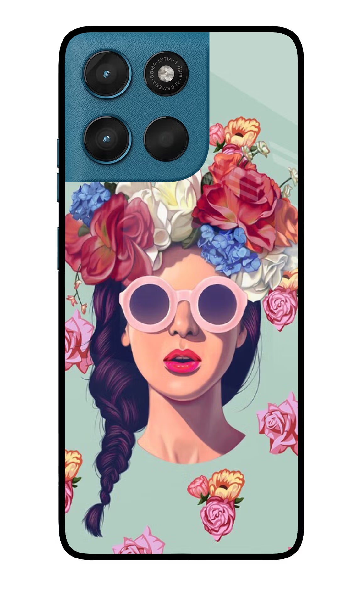 Pretty Girl Moto G57 Power 5G Glass Case Back Cover by Casekaro