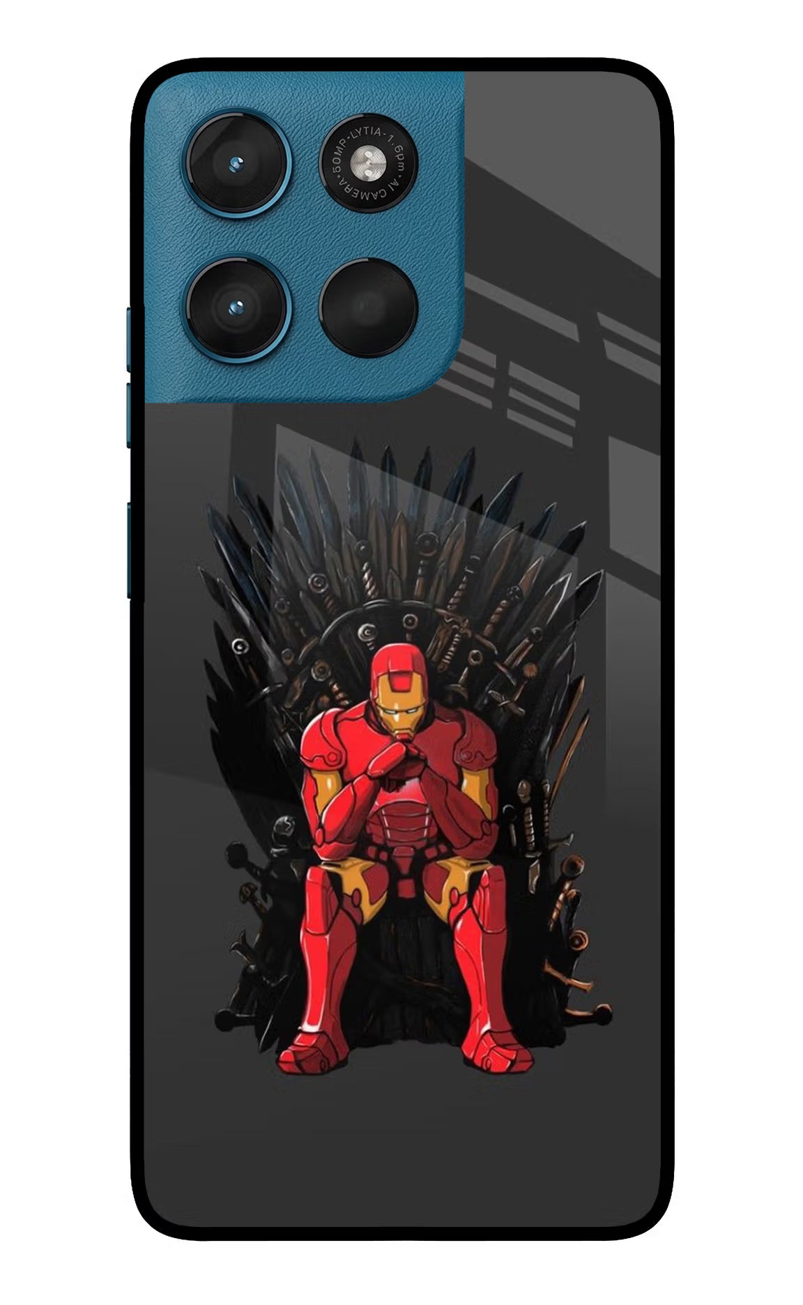 Ironman Throne Moto G57 Power 5G Glass Case