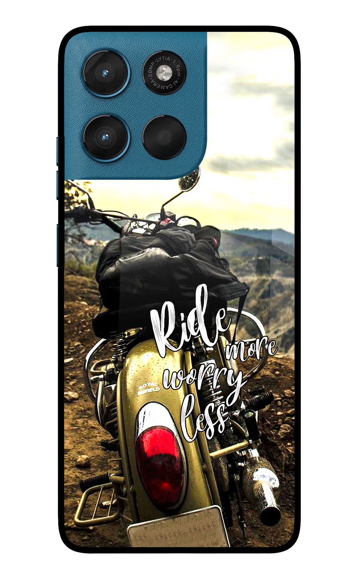 Ride More Worry Less Moto G57 Power 5G Glass Case