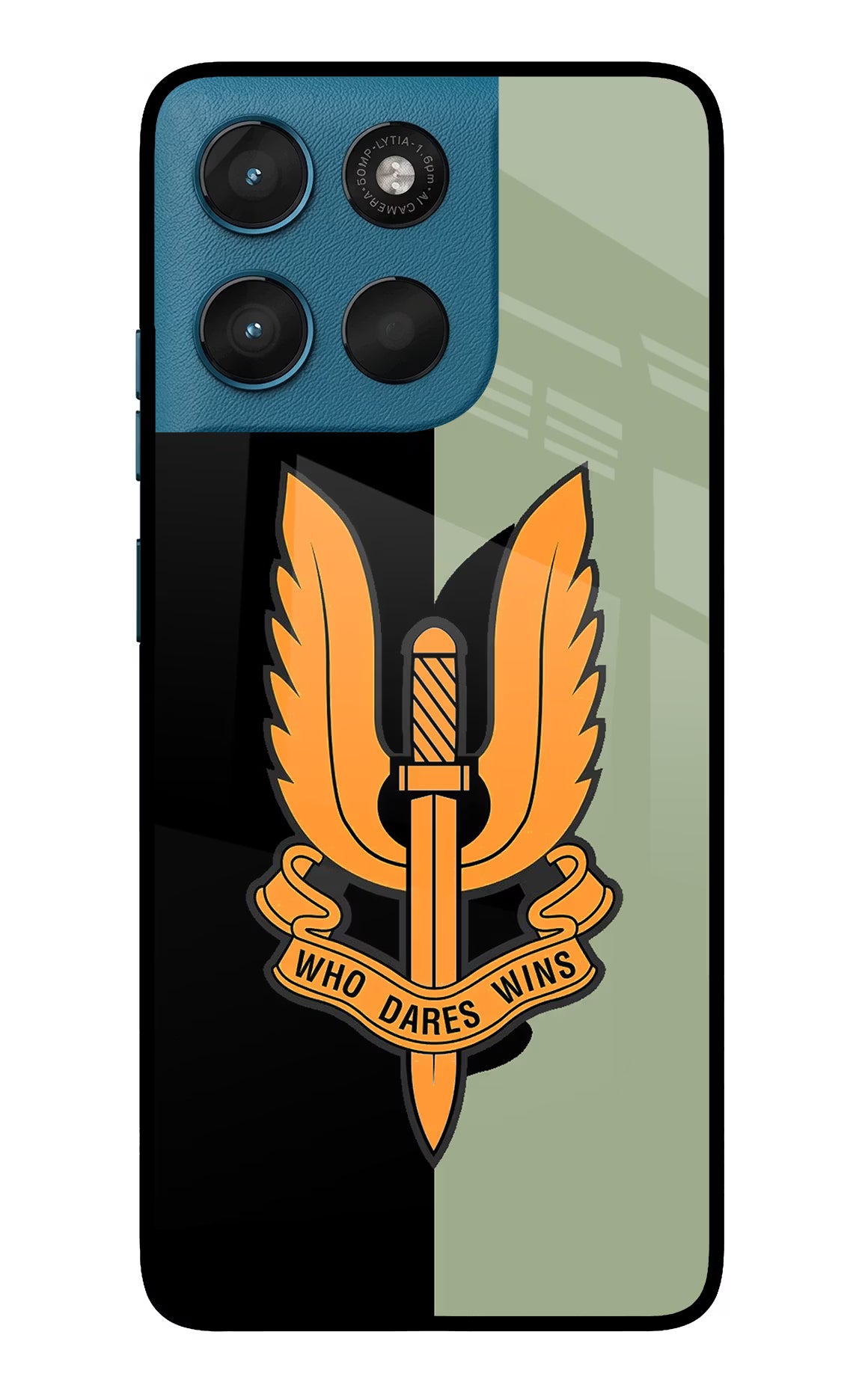 Balidan Logo Moto G57 Power 5G Glass Case Back Cover by Casekaro