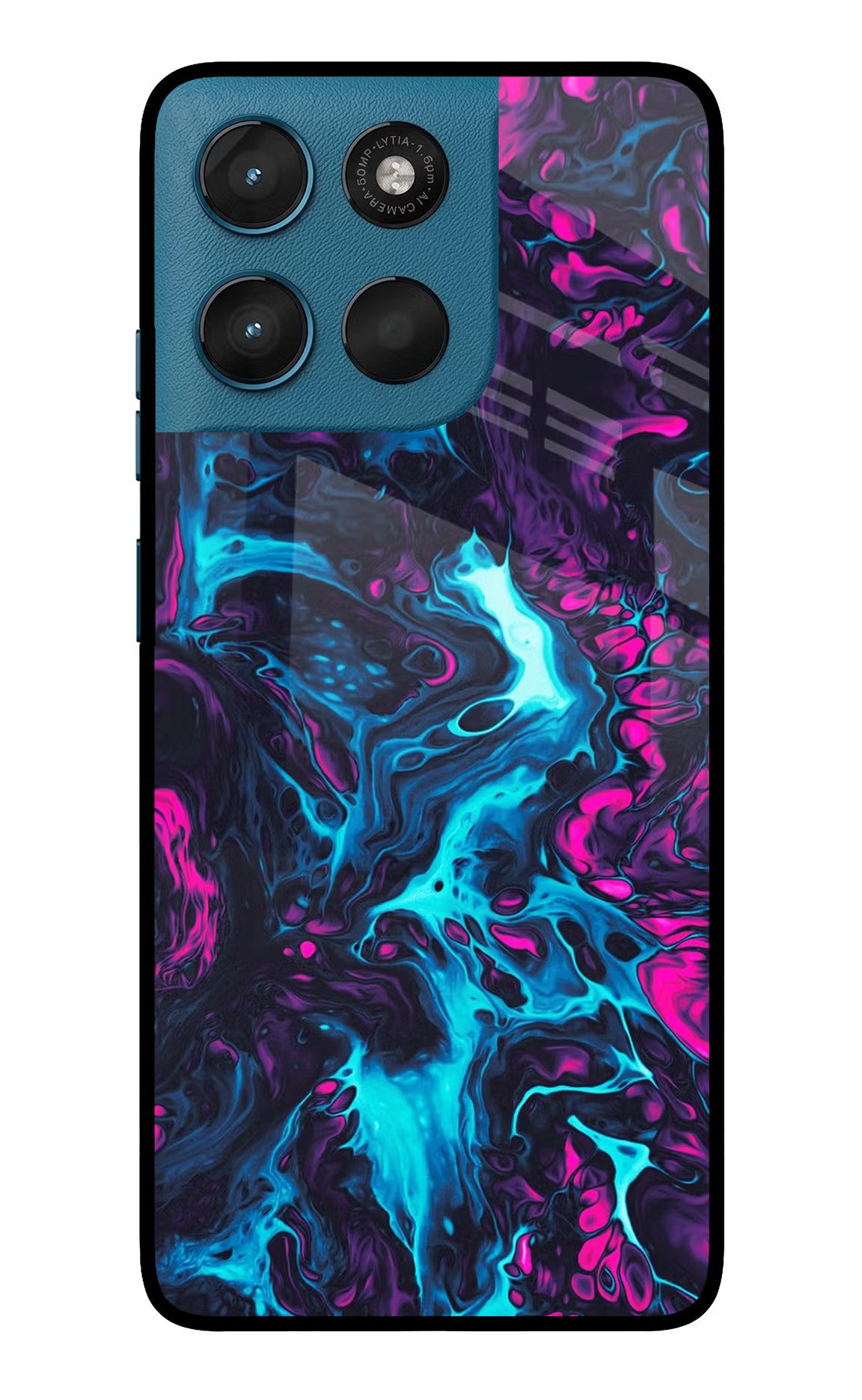 Abstract Moto G57 Power 5G Glass Case Back Cover by Casekaro