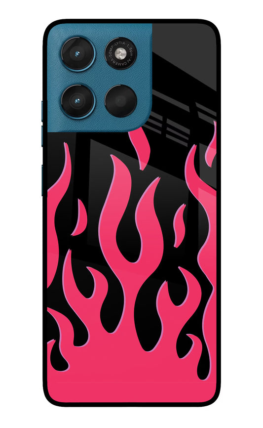 Fire Flames Moto G57 Power 5G Glass Case