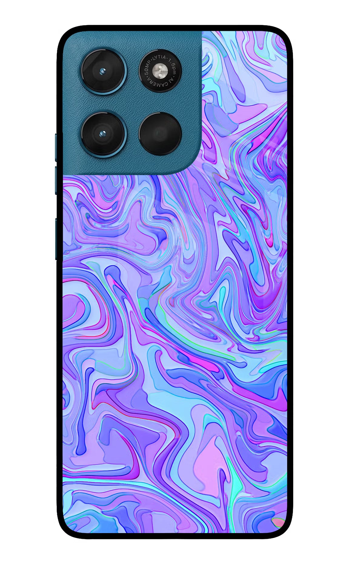 Glitter Moto G57 Power 5G Glass Case Back Cover by Casekaro