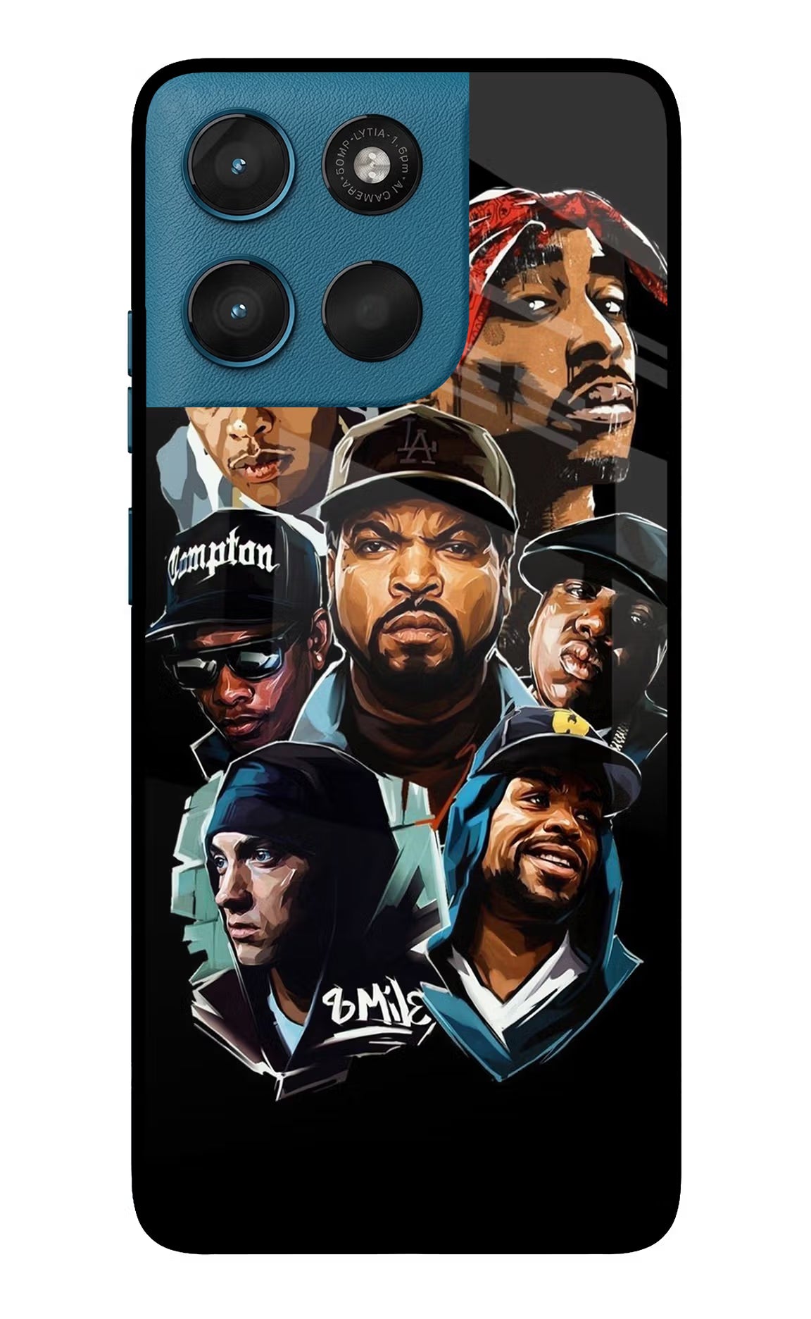 Rappers Moto G57 Power 5G Glass Case Back Cover by Casekaro