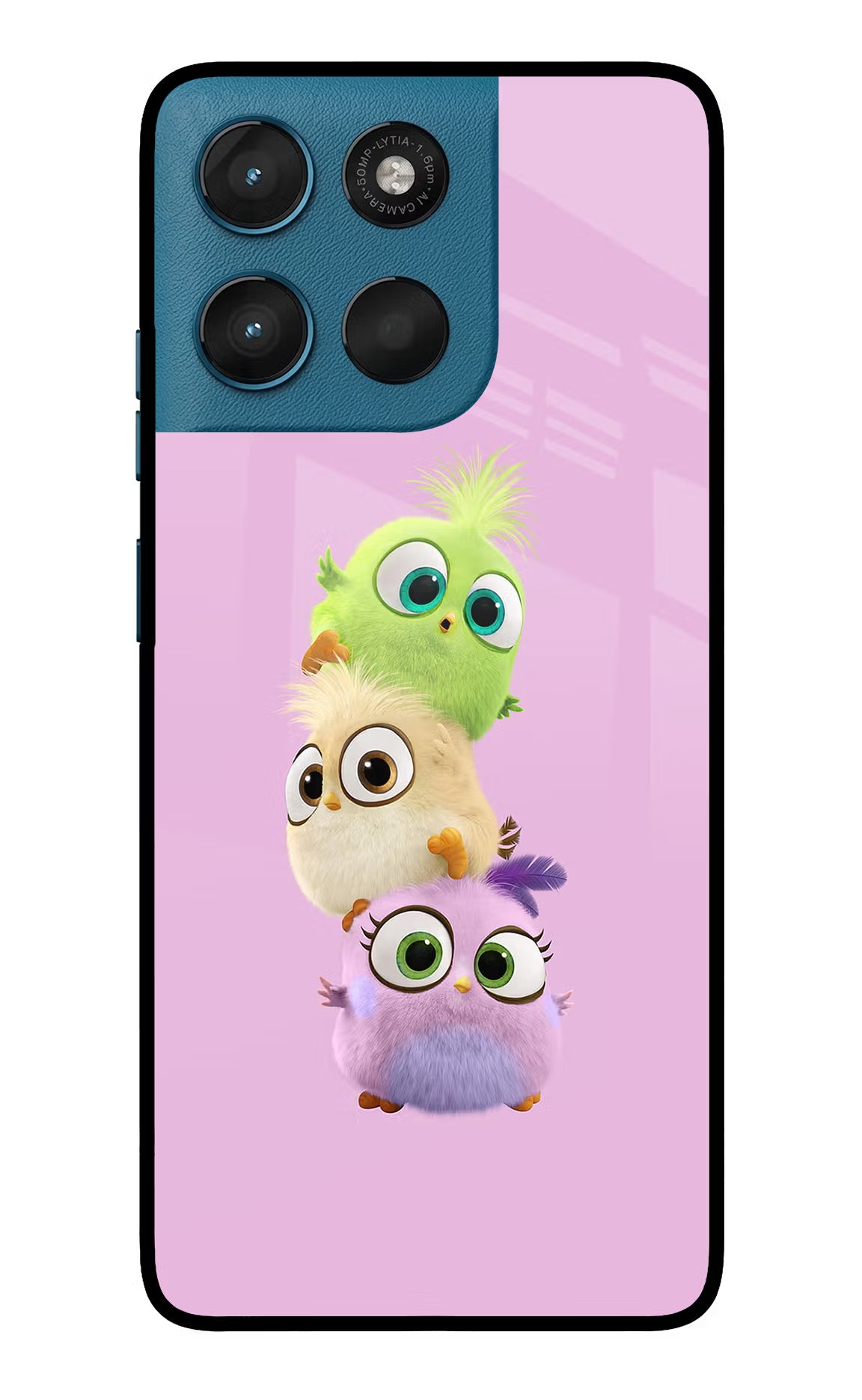 Cute Little Birds Moto G57 Power 5G Glass Case