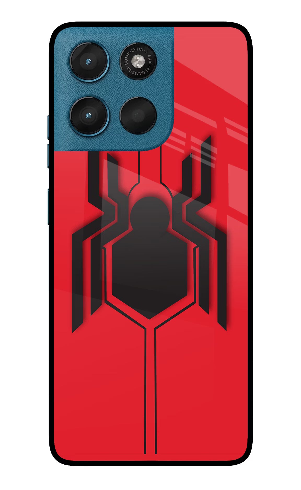 Spider Moto G57 Power 5G Glass Case Back Cover by Casekaro