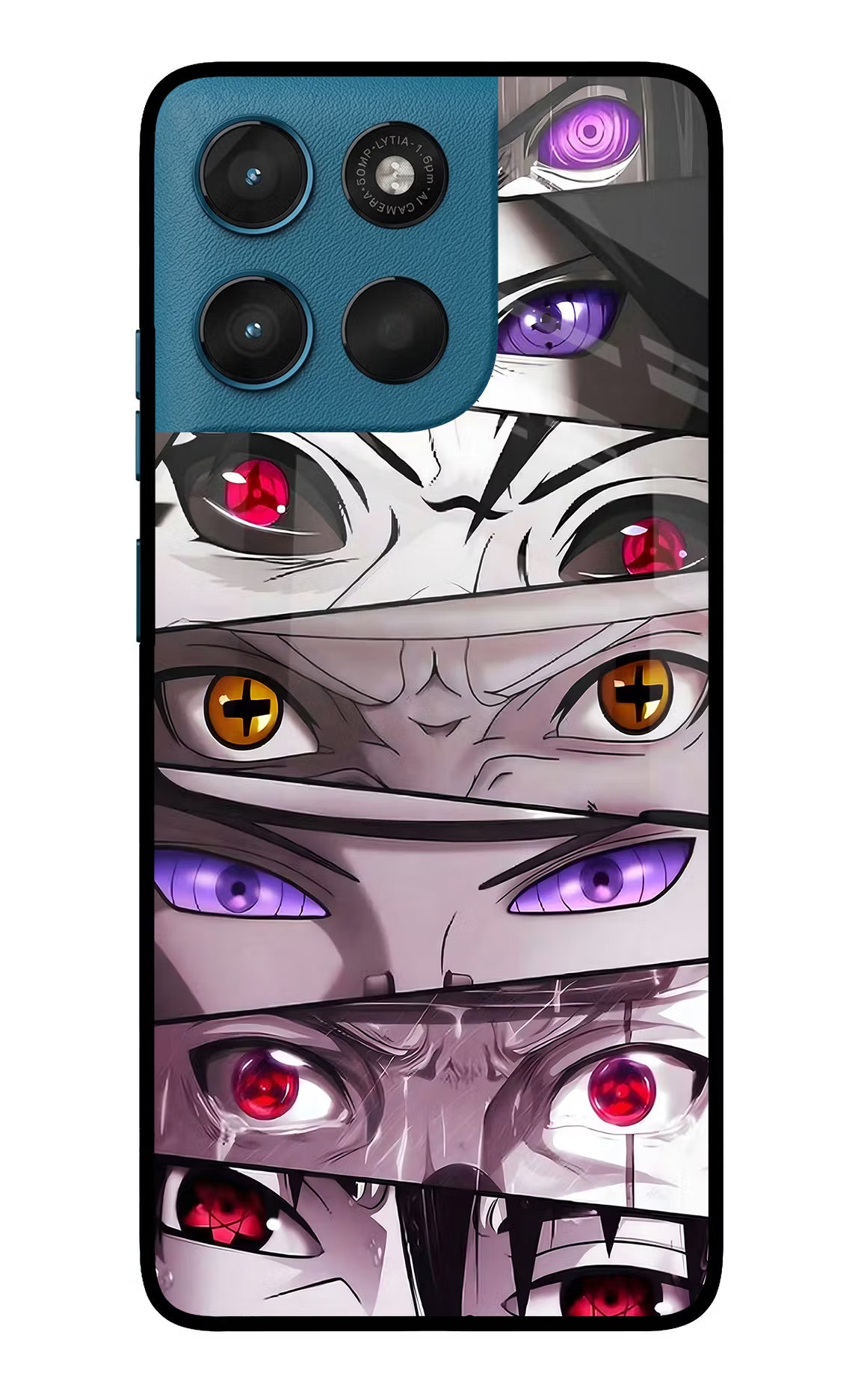 Naruto Anime Moto G57 Power 5G Glass Case Back Cover by Casekaro