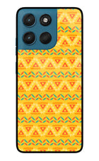 Tribal Pattern Moto G57 Power 5G Glass Case Back Cover by Casekaro