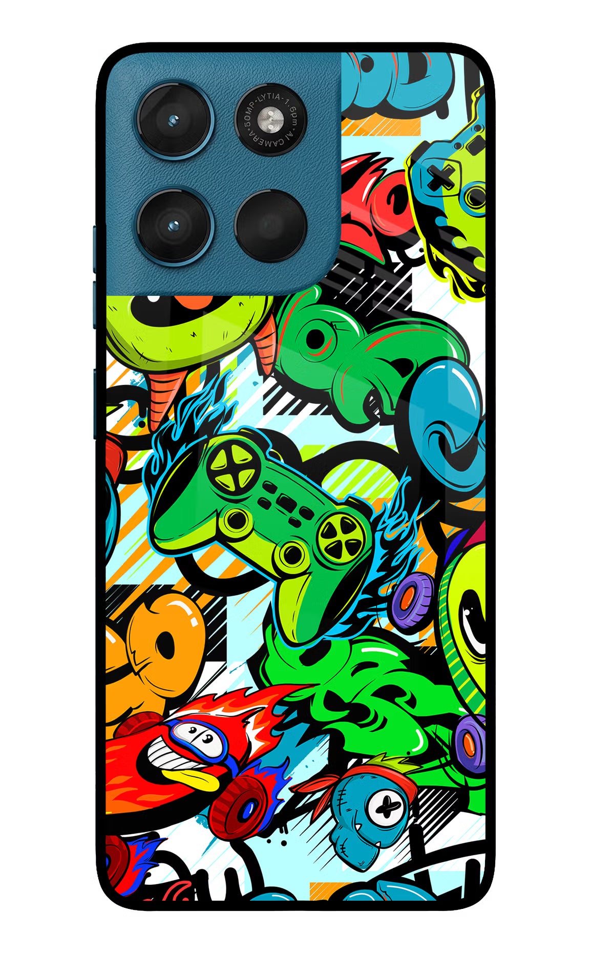 Game Doodle Moto G57 Power 5G Glass Case