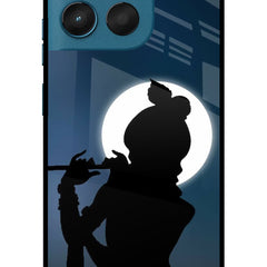 Shri Krishna Silhouette Moto G57 Power 5G Glass Case