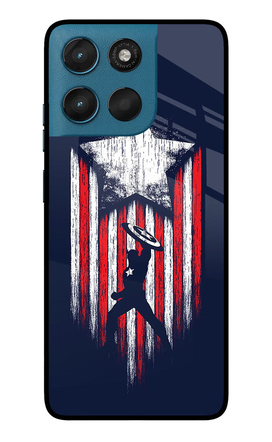 Captain America Marvel Art Moto G57 Power 5G Glass Case